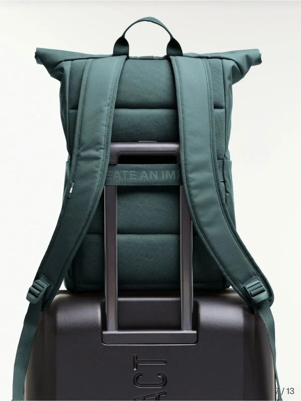 GOT BAG NWT Dark Teal Roll-Top Backpack